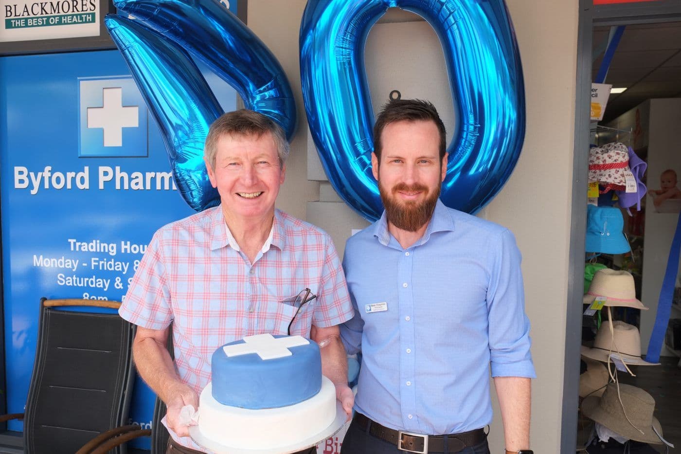 Keith and Blair Chapman at Byford Pharmacy